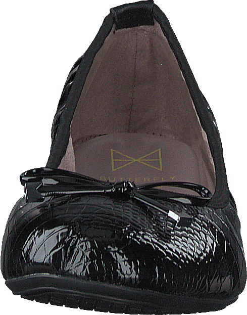 Frankie Black Patent Croc