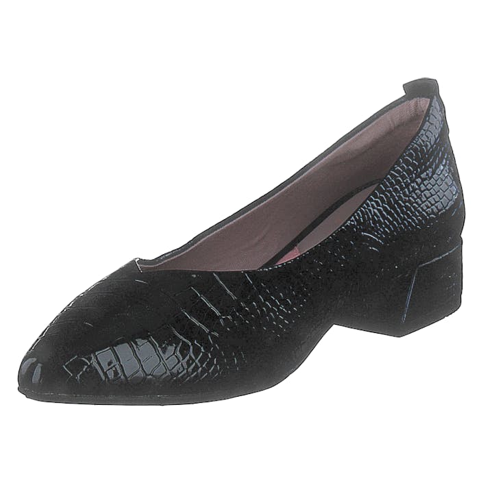 Paloma Black Patent Croc, Female, Shoes, Flats, ballerina shoes, Black, EU 37