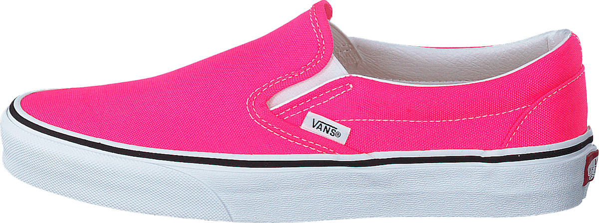 Ua Classic Slip-on (neon) Knockout Pink/true Whit