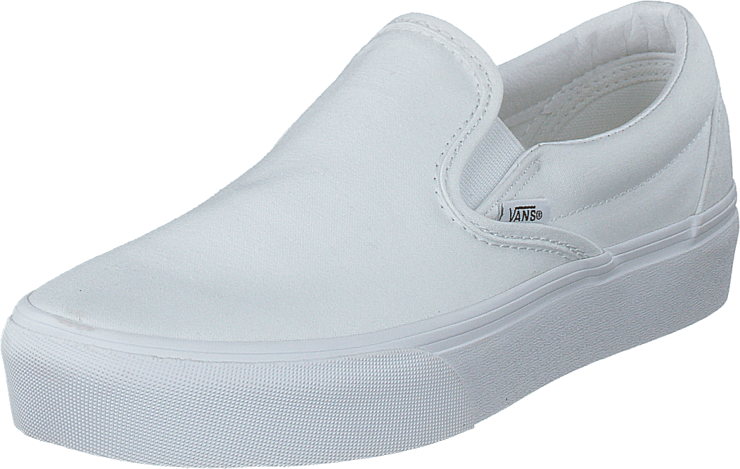 Ua Classic Slip-on Platform True White