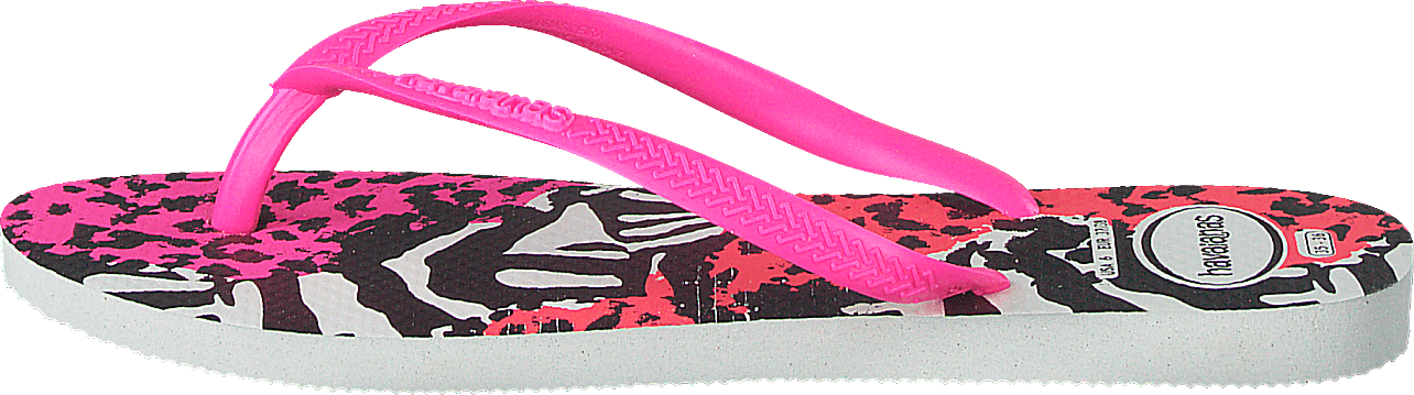 Slim Animal White/pink