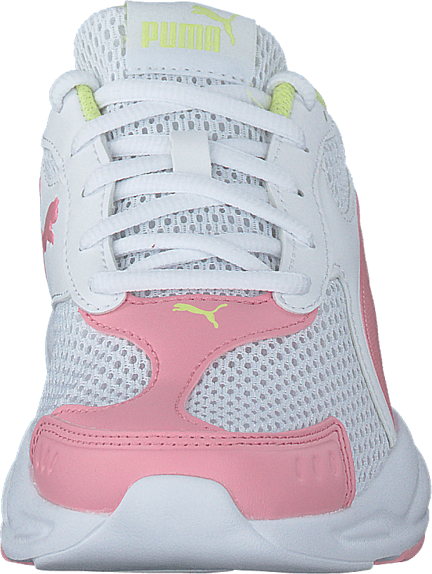 90s Runner Mesh Jr Puma White-peony-sunny Lime