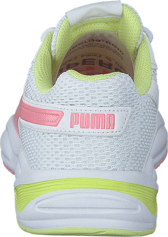 90s Runner Mesh Jr Puma White-peony-sunny Lime