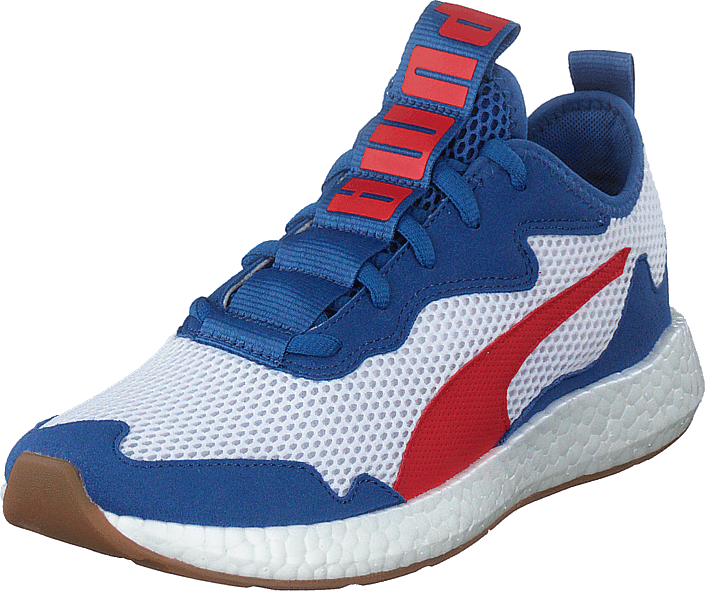 Puma - Nrgy Neko Skim Jr Puma White-high Risk Red-brigh