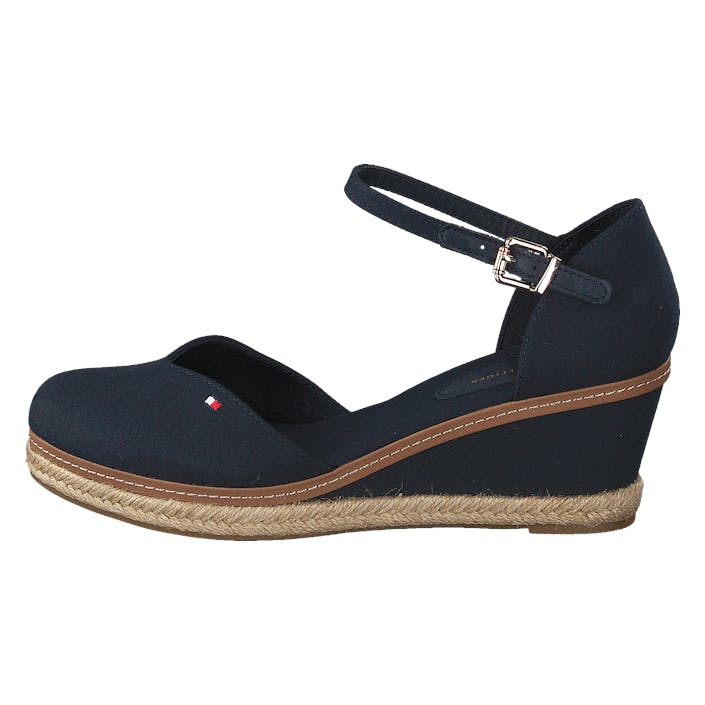 Basic Closed Toe Mid Wedge Desert Sky Dw5, Female, Shoes, Heels, heels, Blue, EU 37