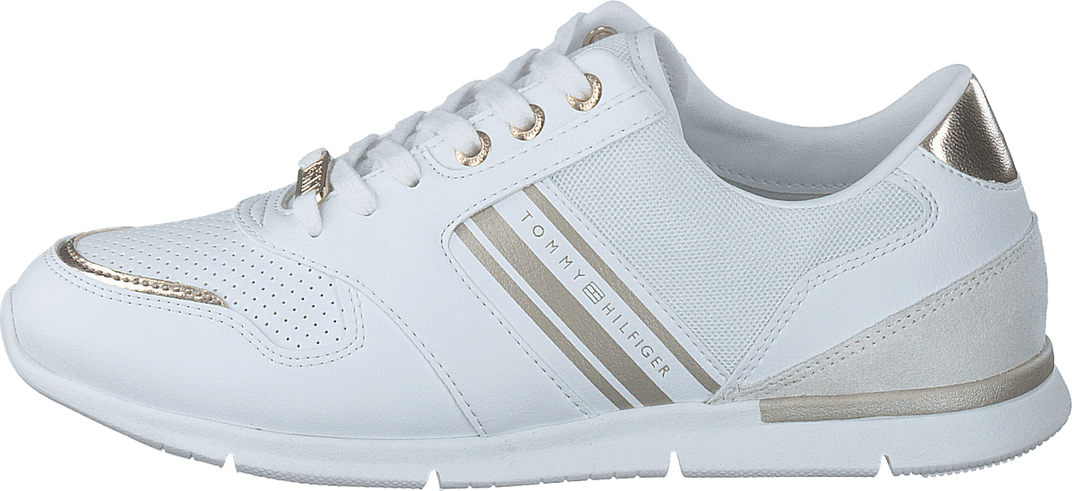 Metallic Lightweight Sneaker White/light Gold 0k7