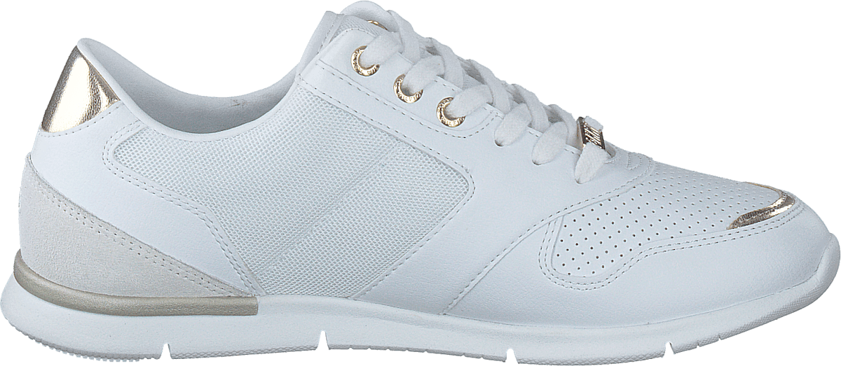 Metallic Lightweight Sneaker White/light Gold 0k7