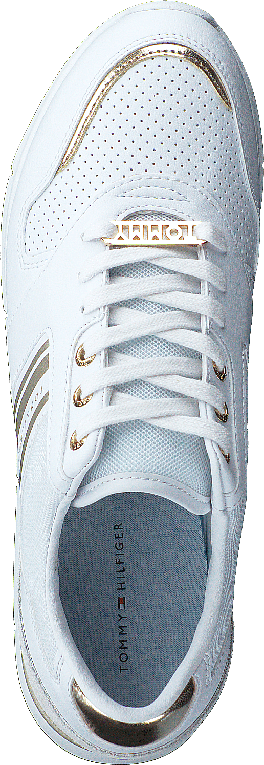 Metallic Lightweight Sneaker White/light Gold 0k7