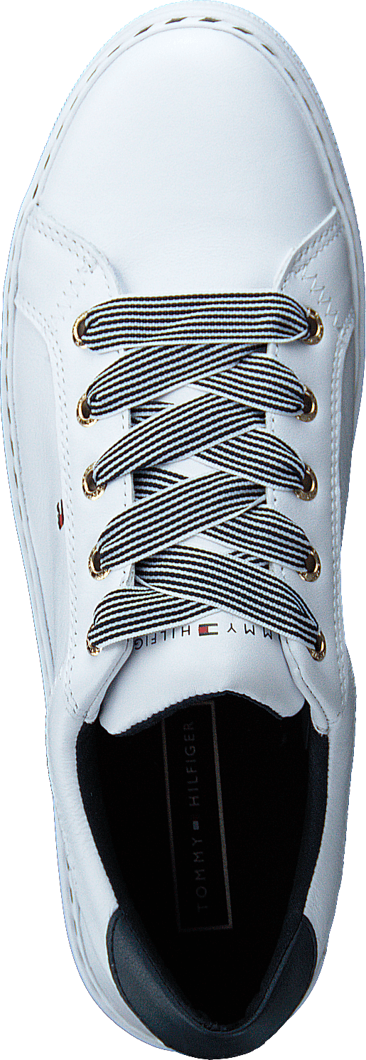 Nautical Lace Up Sneaker White Ybs