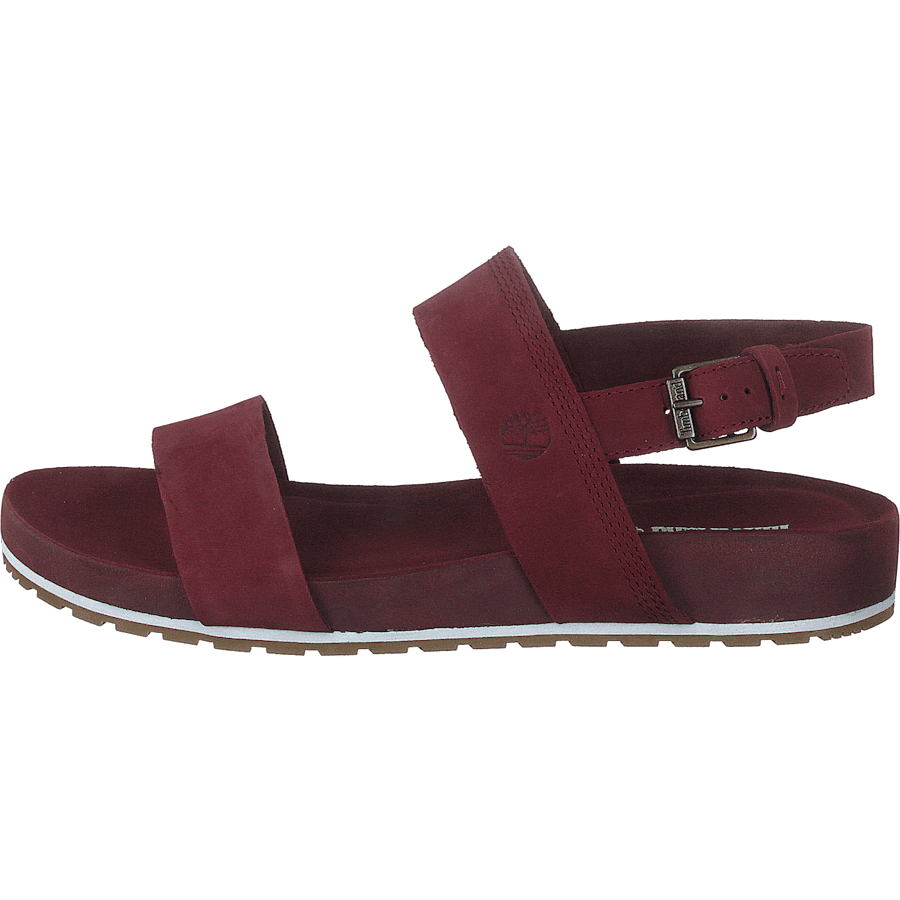Malibu Waves 2 Band Sandal Burgundy