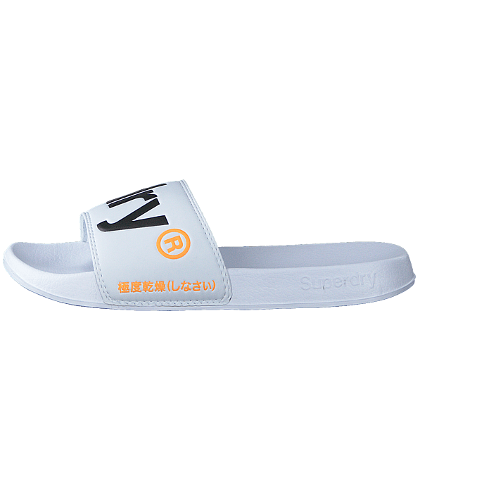 Kjøp Superdry Classic Superdry Pool Slide Optic sko Online Kjøp Superdry Superdry Beach Slide Blackpineapple Aop sko