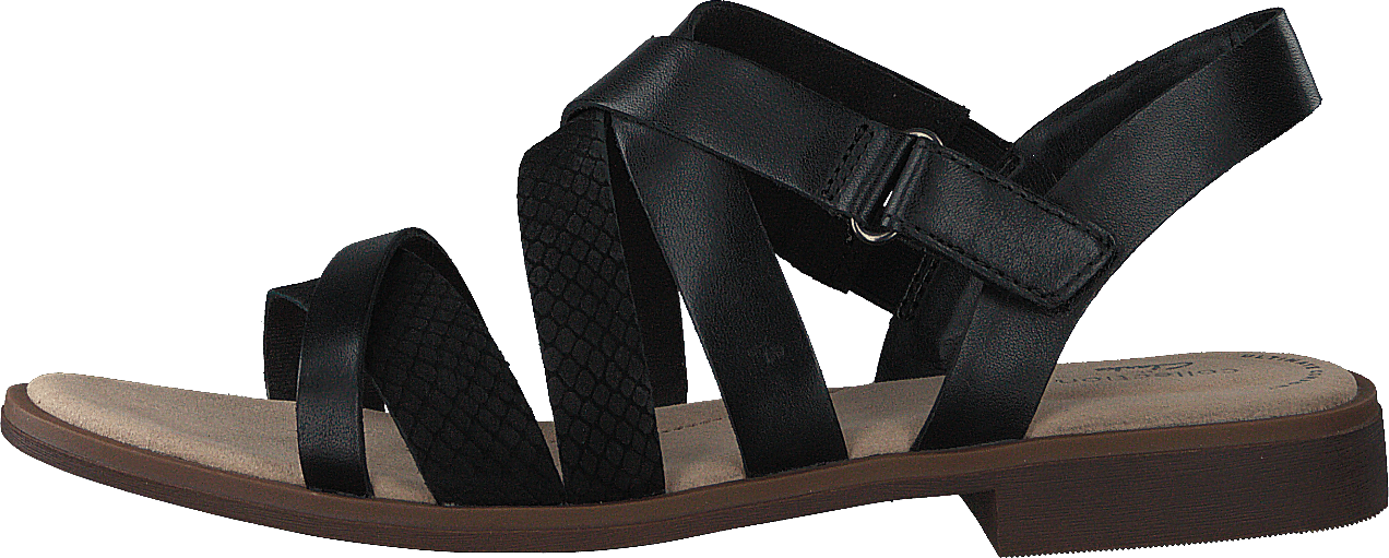 Declan Mix Black Leather/nubuck, Female, Shoes, Sandals and Slippers, sandals, Black, UK 6,5