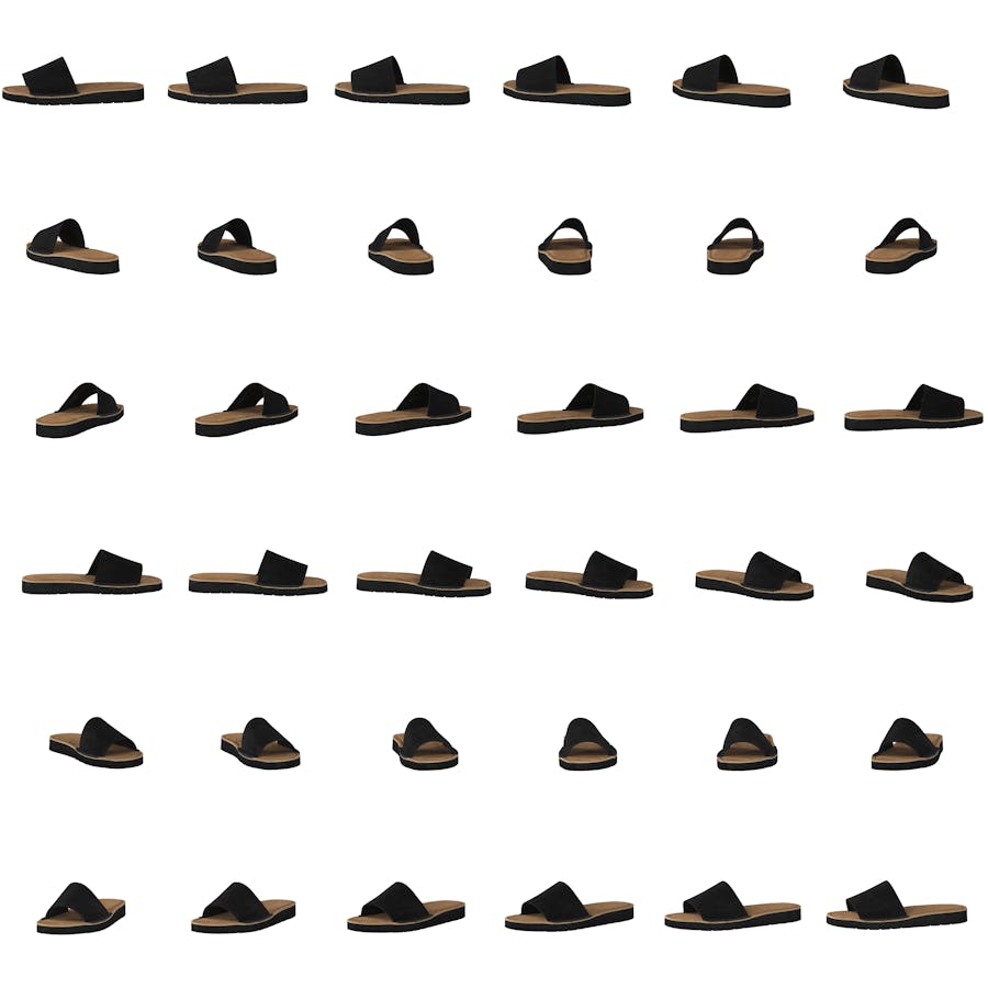 Lunan Slide Black Leather - Bild 8