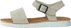 Clarks - Lunan Strap White Suede