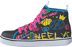 Heelys - Heelys Veloz Black/rainbow/scribble