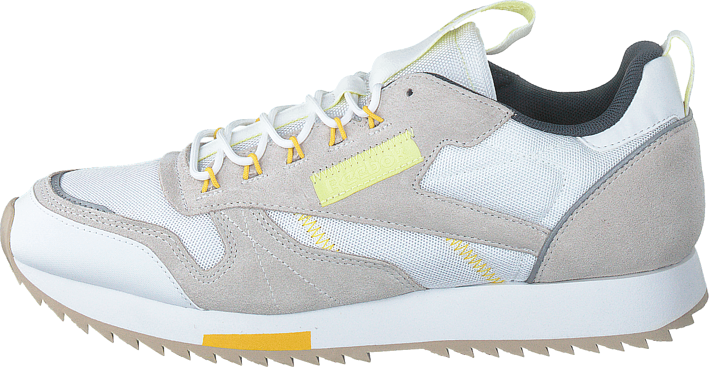 Classic Leather Ripple Trail White/Lemglw/Toxyel, Unisex, Buty, Sneakersy, Sneakersy, Biały, EU 50