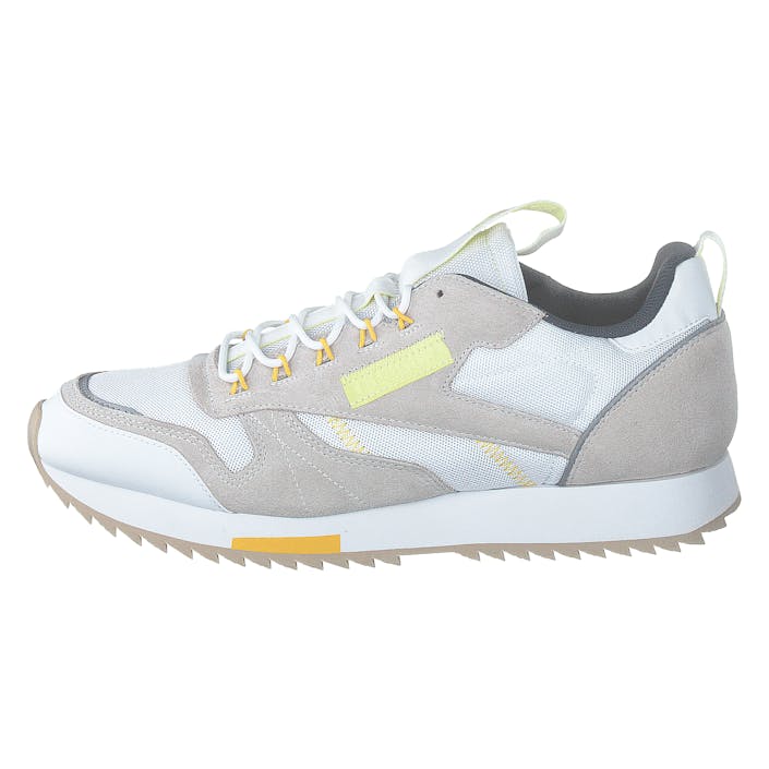 Classic Leather Ripple Trail White/Lemglw/Toxyel, Unisex, Shoes, Trainers, Trainers, White, UK 6,5