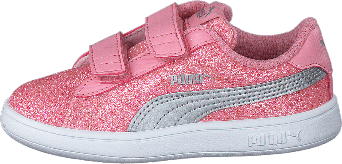 Puma Smash V2 Glitz Glam V Inf Peony-puma Silver-puma White