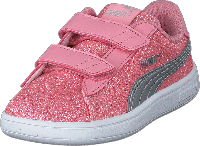 Puma - Puma Smash V2 Glitz Glam V Inf Peony-puma Silver-puma White
