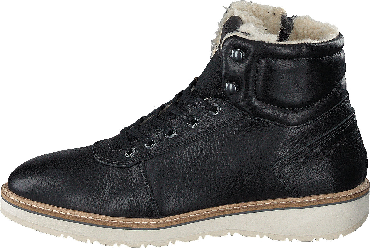 Runo Hgh Fur M Blk, Male, Shoes, Trainers, high-top sneakers, Black, EU 45