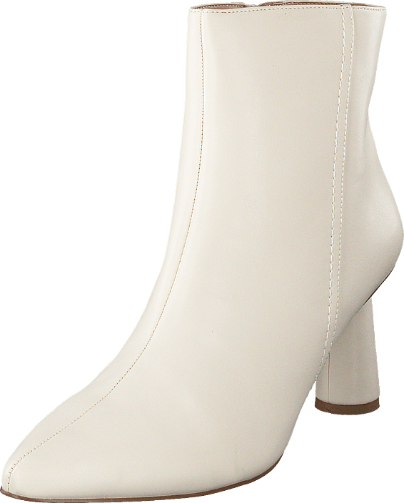 Cone Shape Ankle Boots Offwhite