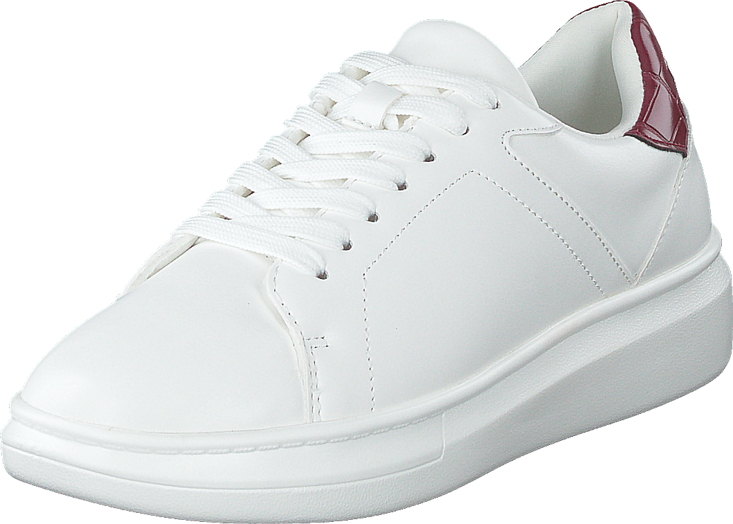 Curvy Platform Trainers White