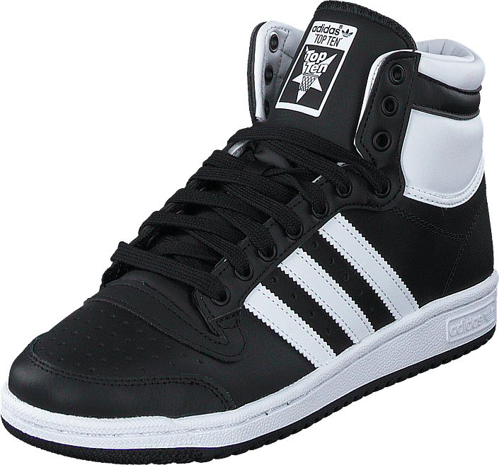 adidas Originals TOP TEN - Høye joggesko - footwear white/collegiate burgundy/chalk white adidas Originals TOP TEN - Høye joggesko - footwear white/collegiate burgundy/chalk white