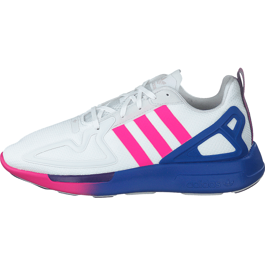 Zx 2k Flux W Crystal White/shock Pink/blue
