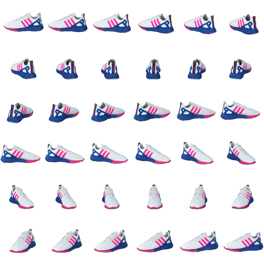 Zx 2k Flux W Crystal White/shock Pink/blue - Bild 8