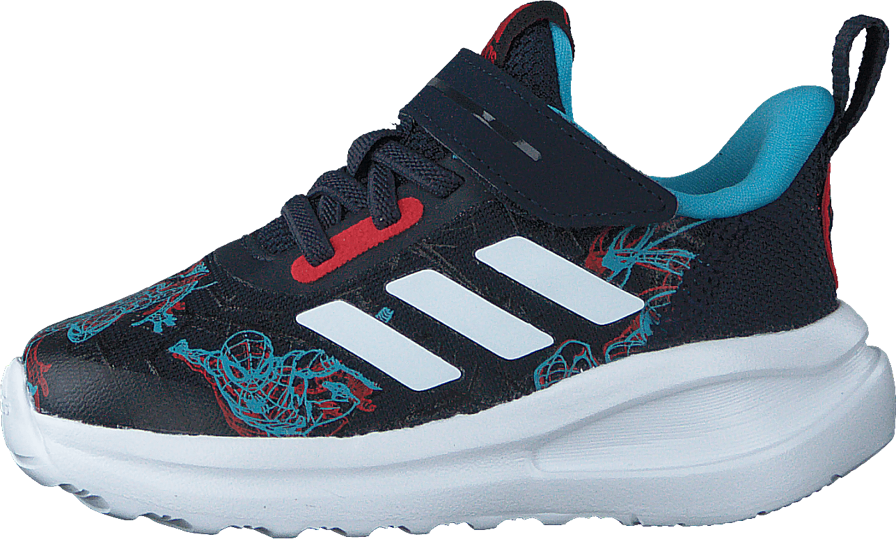 Marvel Spider-Man FortaRun Shoes Legend Ink / Vivid Red / Signal Cyan, Unisex, Shoes, Trainers, Sneakers, Blue, UK K 7,5