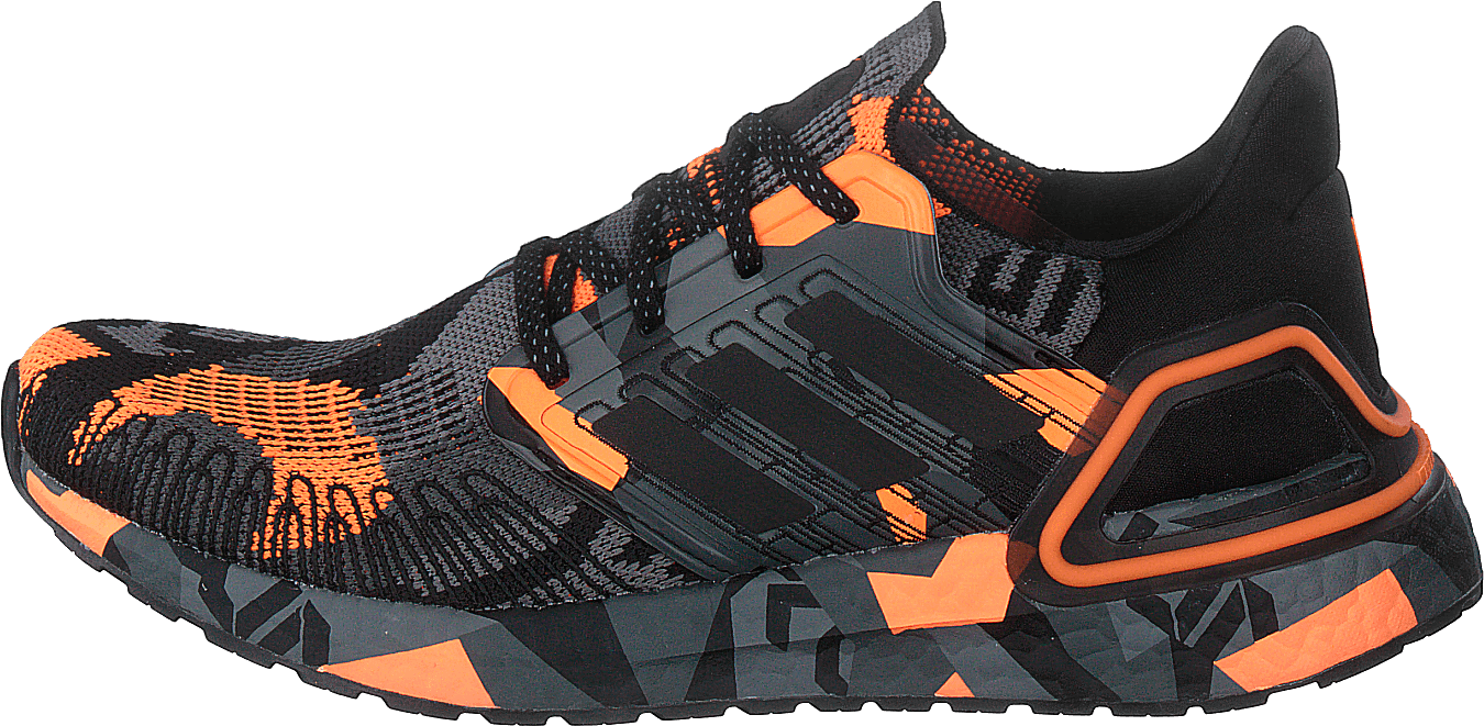 Ultraboost 20 Shoes Core Black / Core Black / Signal Orange, Male, Scarpe, Scarpe da corsa, scarpe sportive, In esecuzione, Nero/Grigio, EU 36 2/3
