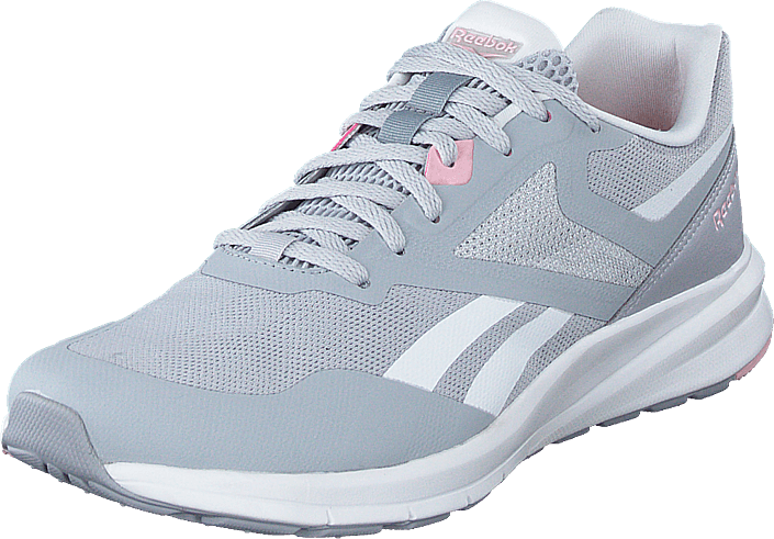 reebok grey and pink shoes