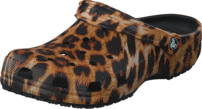 crocs leopard print clog