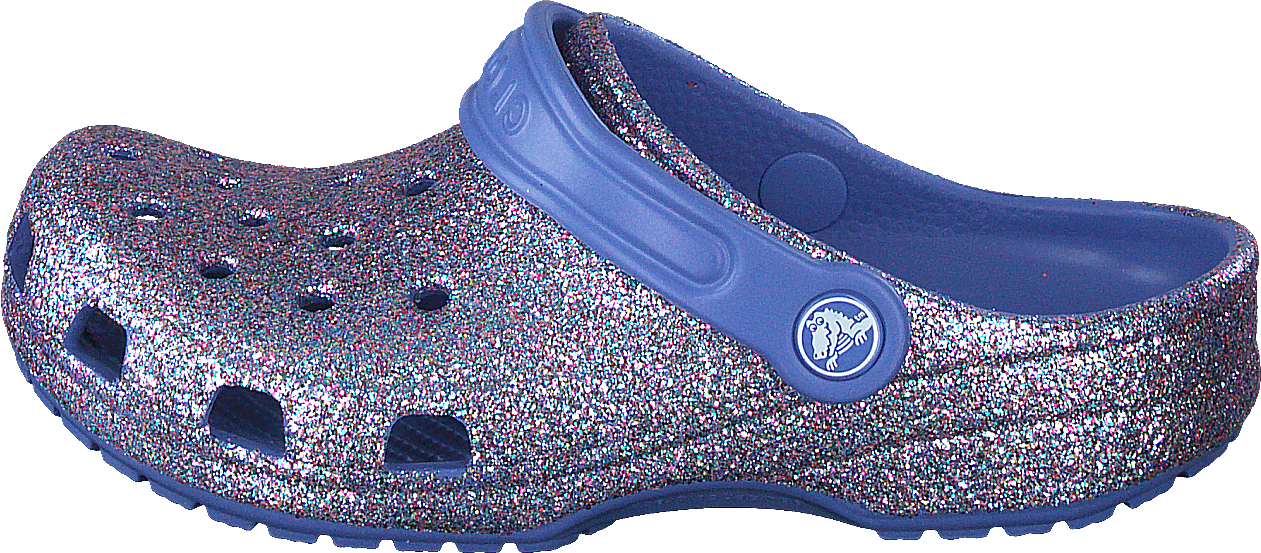 Classic Glitter Clog Kids Lapis, Unisex, Shoes, Sandals and Slippers, sandals, Blue, UK K 6