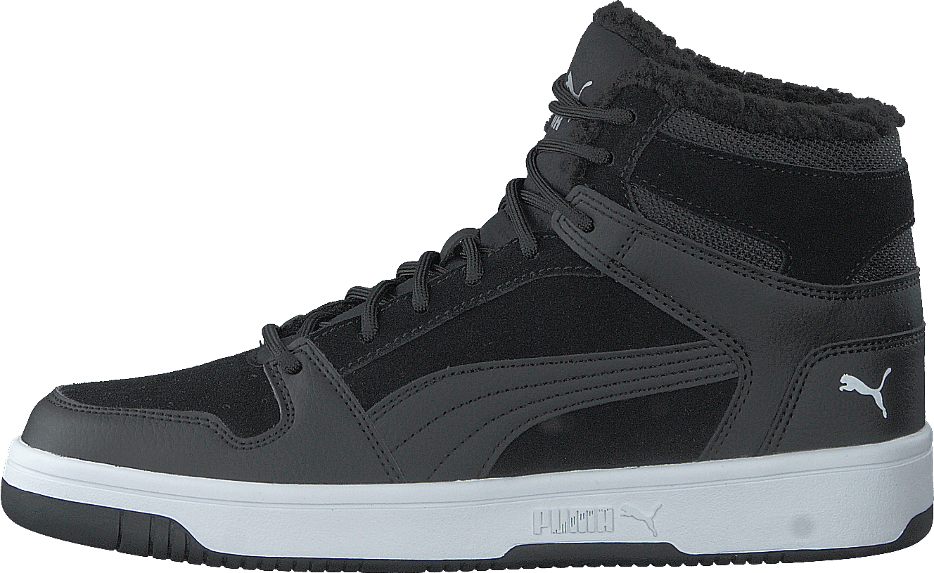 Puma Rebound Layup Fur Sd Jr Puma Black puma White Shoes for every occasion Footway