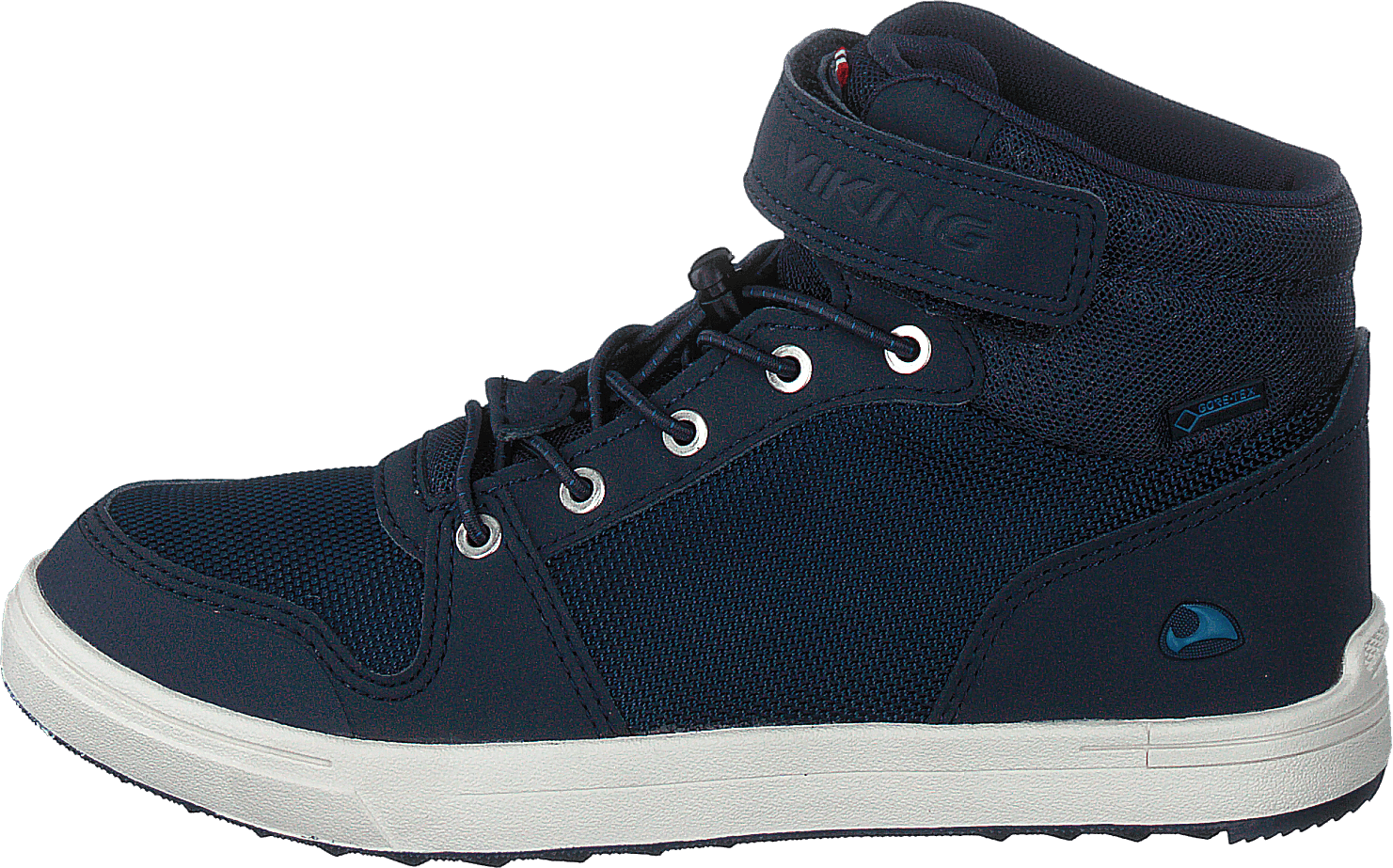 Jakob Mid Kids Gtx Navy, Unisex, Chaussures, Bottes, baskets montantes, Bleu, EU 23