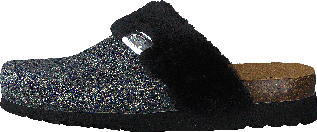 Jill Black/silver, Female, Scarpe, Sandali e Pantofole, slip-on, Argento/Grigio/Nero, EU 41