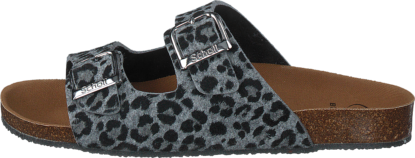 Greeny Malaren Grey Leopard, Female, Shoes, Sandals and Slippers, sandals, Brown/Grey, EU 42