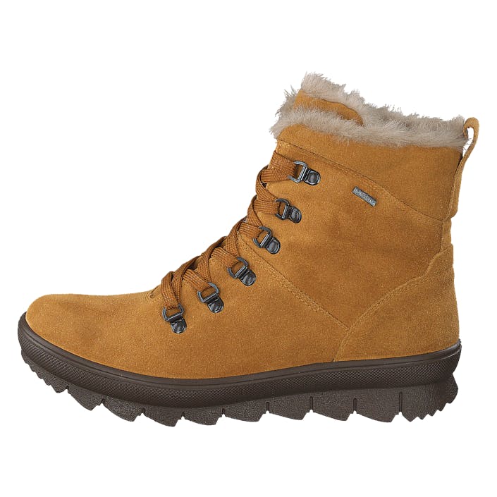 Novarra Gore-tex Yellow, Female, Kengät, Bootsit, Bootsit, Ruskea, EU 37