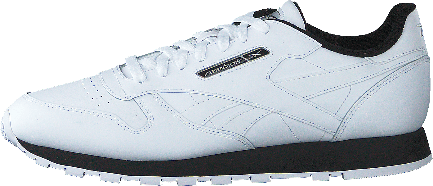 Cl Leather Mu White/black/silvmt