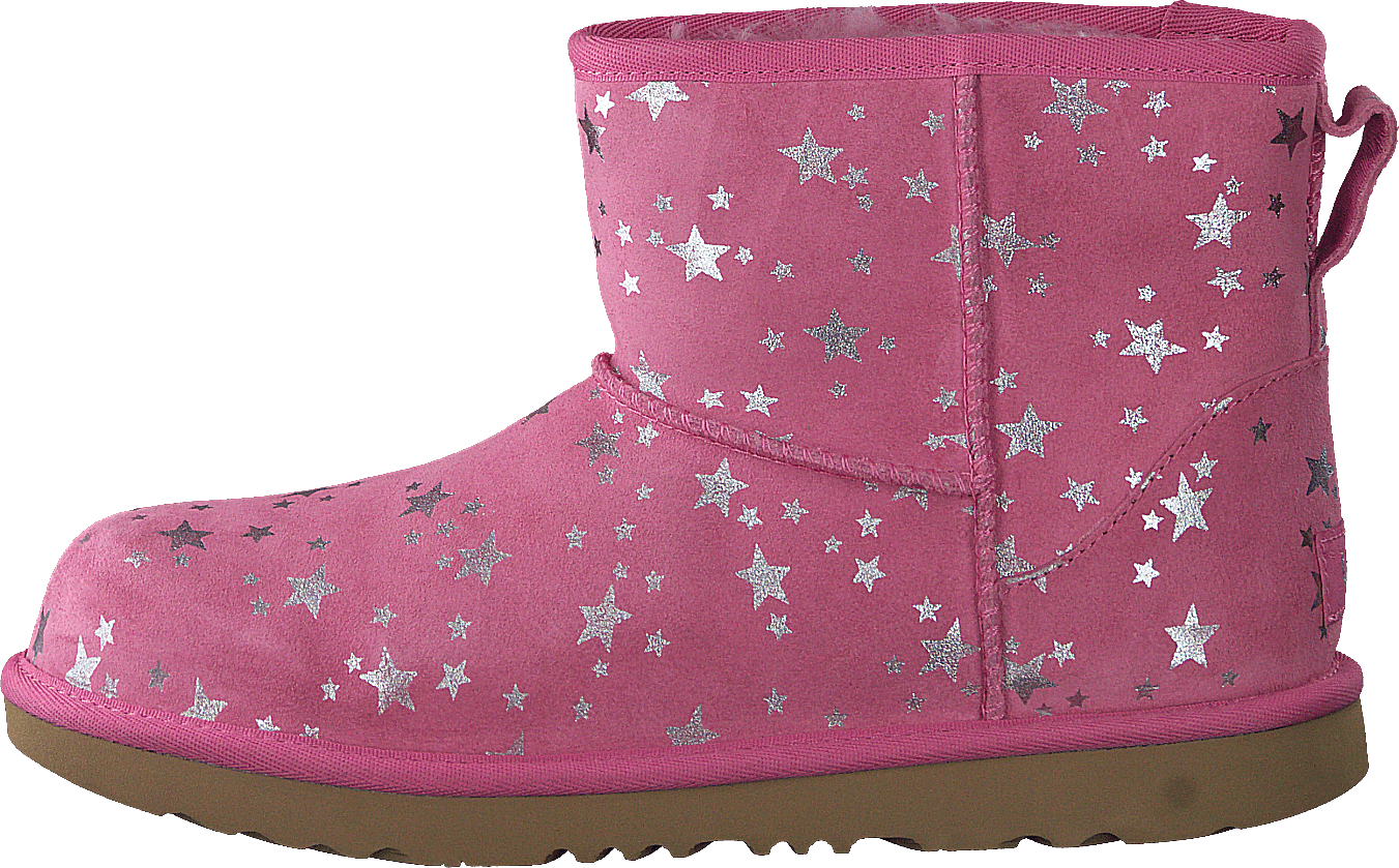 Classic Mini Ii Stars Wild Berry, Unisex, Buty, Botki i Sztyblety, Botki i Sztyblety, Różowy, EU 36