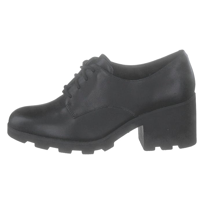 Rene Lace Black Leahter, Female, Chaussures, Bottes hautes et Bottines, bottines, Noir, EU 37