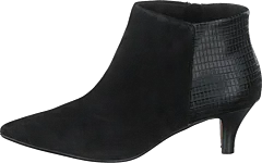 Clarks - Linvale Sea Black Suede/croc Synth Combi