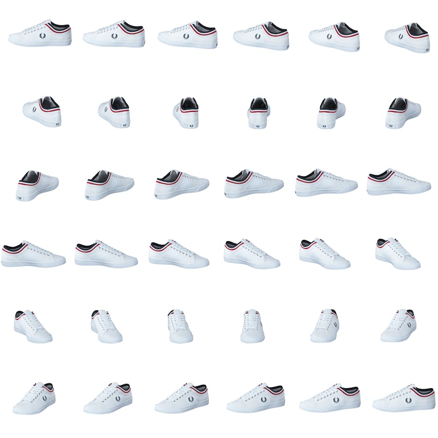 Underspin Tipped Cuff Twill White/navy - Bild 8