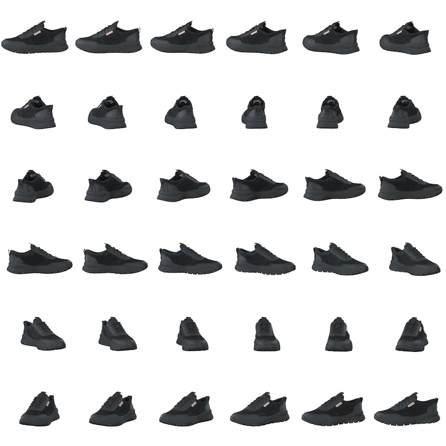 Boroughs Project Lthr Ox Black Suede - Bild 8