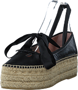 The Mouse Platform Espadrille Black