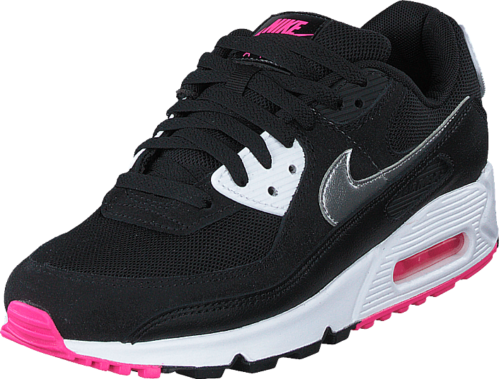 Wmns Air Max 90 J1 Black/mtlc Silver-white-pink