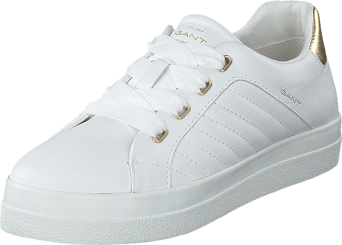 Kjøp Gant Avona Bright Whitegold sko Online | FOOTWAY.no Kjøp Gant Avona Sneaker G290 Bright White sko Online