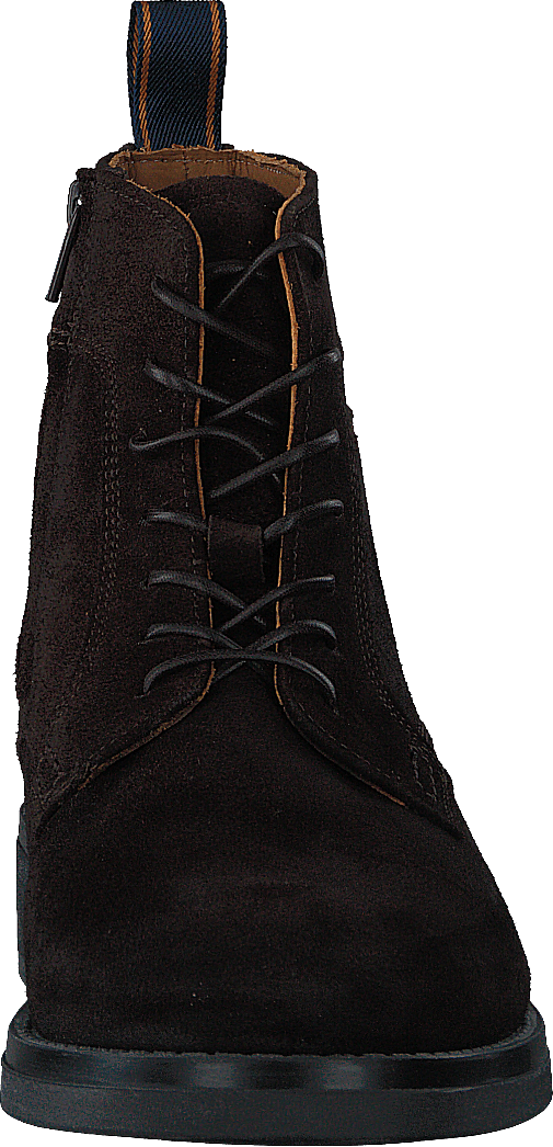 Brookly Mid Lace Boot Dark Brown