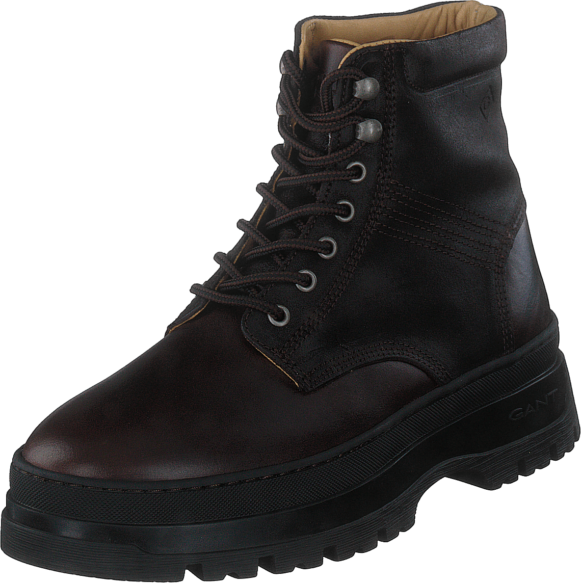 St Grip Mid Lace Boot Dark Brown